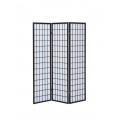 3-Panel Folding Screen Black And White