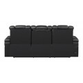 Delangelo Power^2 Sofa With Drop-Down Table Black