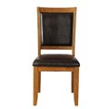 Nelms Upholstered Side Chairs Deep Brown And Black (Set Of 2)
