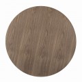 Clora Round Dining Table Walnut And Black