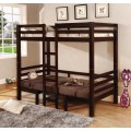 Joaquin Twin Over Twin Convertible Loft Bed Brown