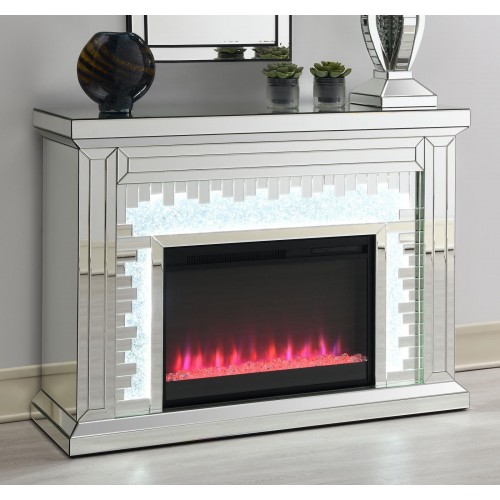 Rectangular Freestanding Fireplace Mirror

